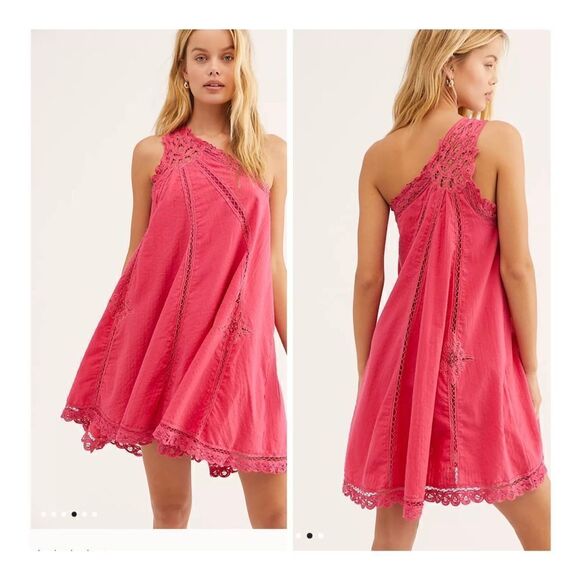 NWOT Free People  one shoulder dress size L - Picture 1 of 8